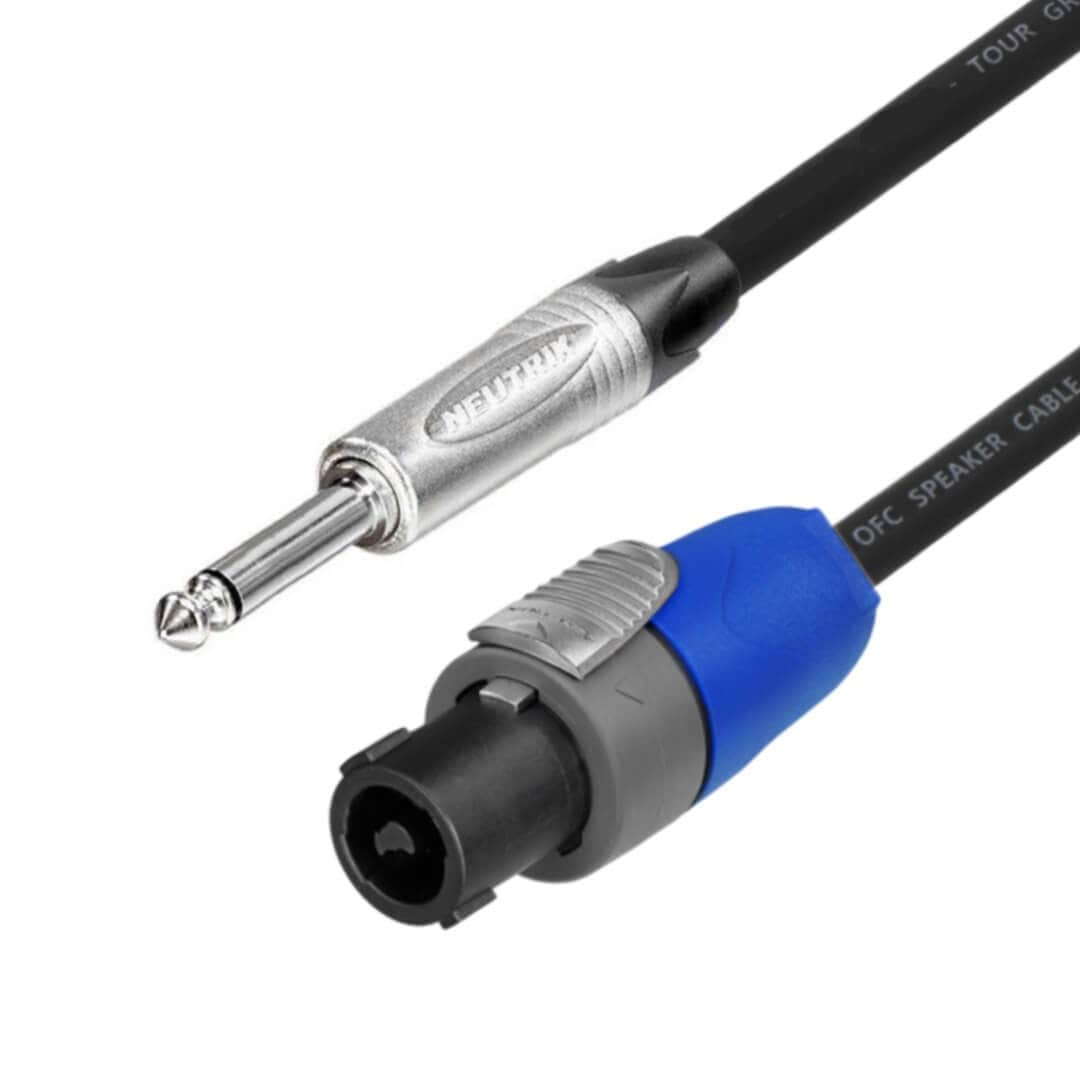 2 pole best sale speaker cable