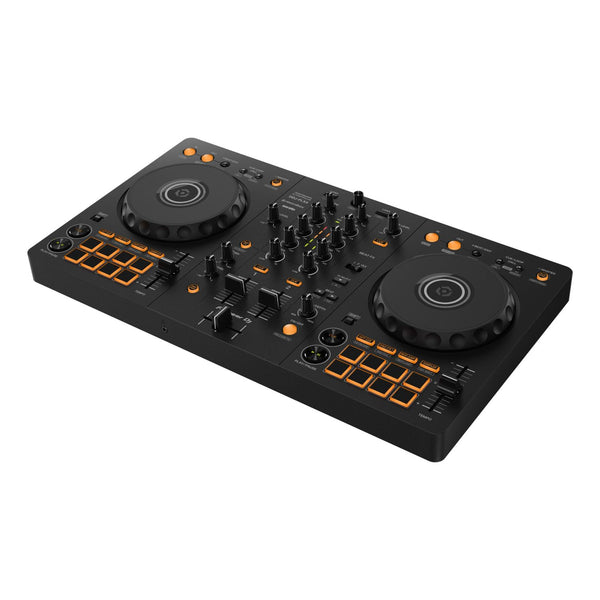 Pioneer DJ DDJ-FLX4 DJ Controller + HDJ-CUE1 DJ Headphones + DM-40D Monitor Speakers