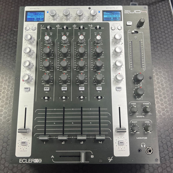 Ecler EVO 4 DJ Mixer with Dual Fader FX (Ex-Display)